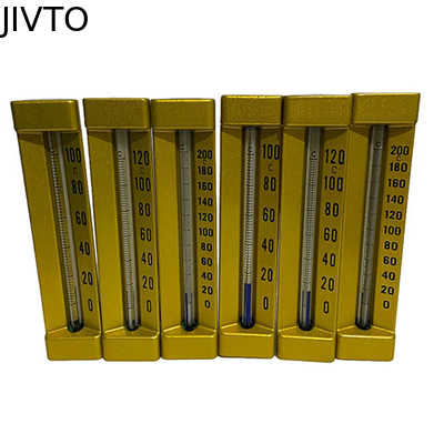 액체 채워진 120C 90deg 산업용 유리 온도계 3/4